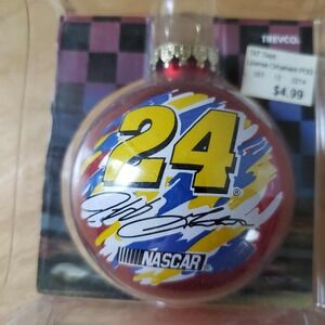 Nascar‎ Collectible #24 Red Ornament Jeff Gordon Christmas Holiday 2003
